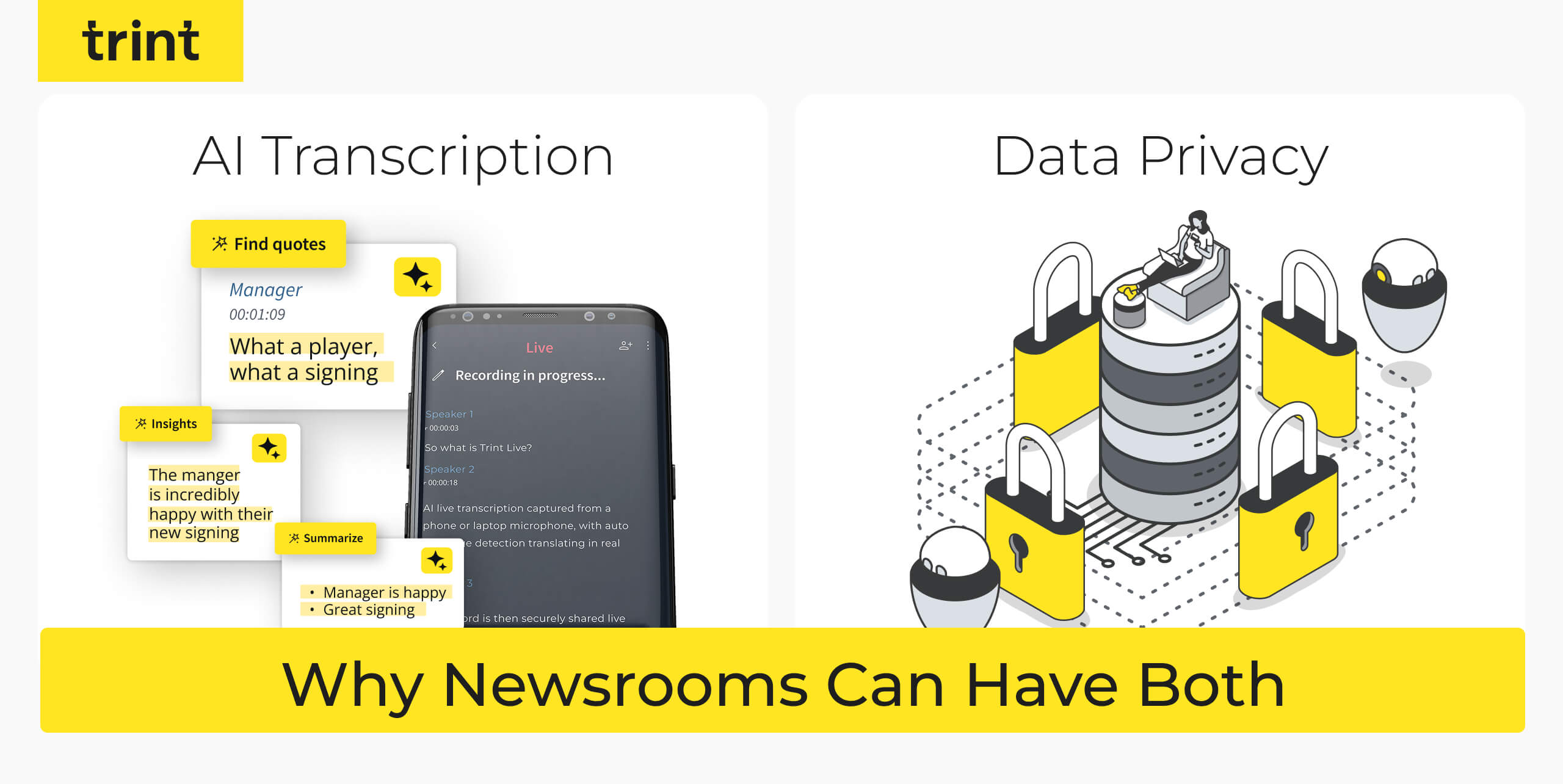 AI Transcription and Data Privacy: Why Newsrooms Can Have Both