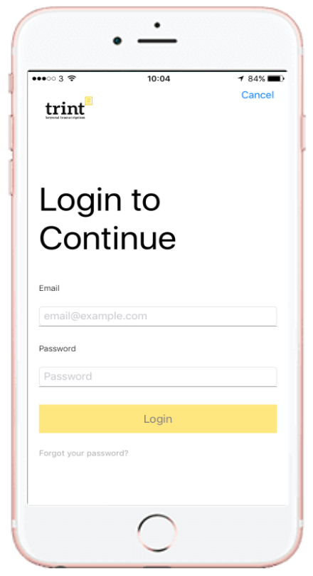 Trint Mobile App Login Screen.png