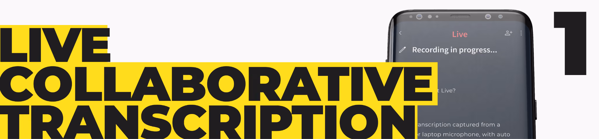 1. LIVE COLLABORATIVE TRANSCRIPTION