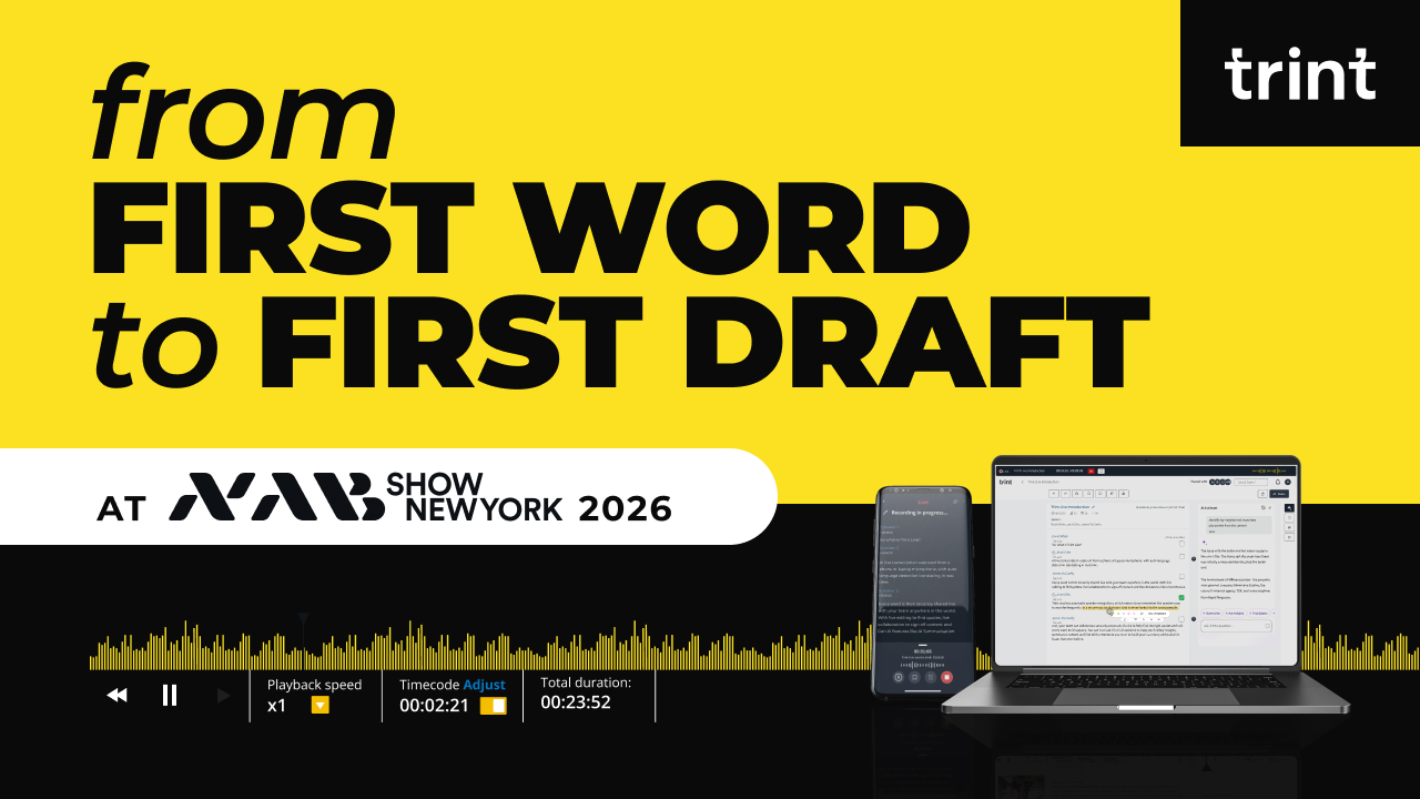 From First Word to First Draft at NAB Show New York 2026