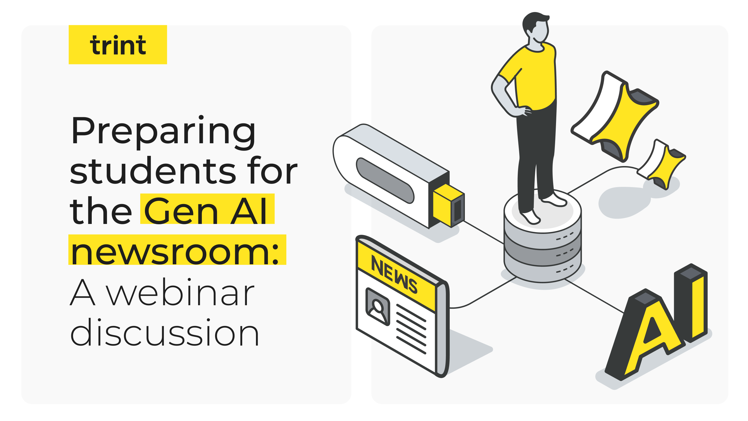 Preparing students for the Gen AI newsroom: A webinar discussion