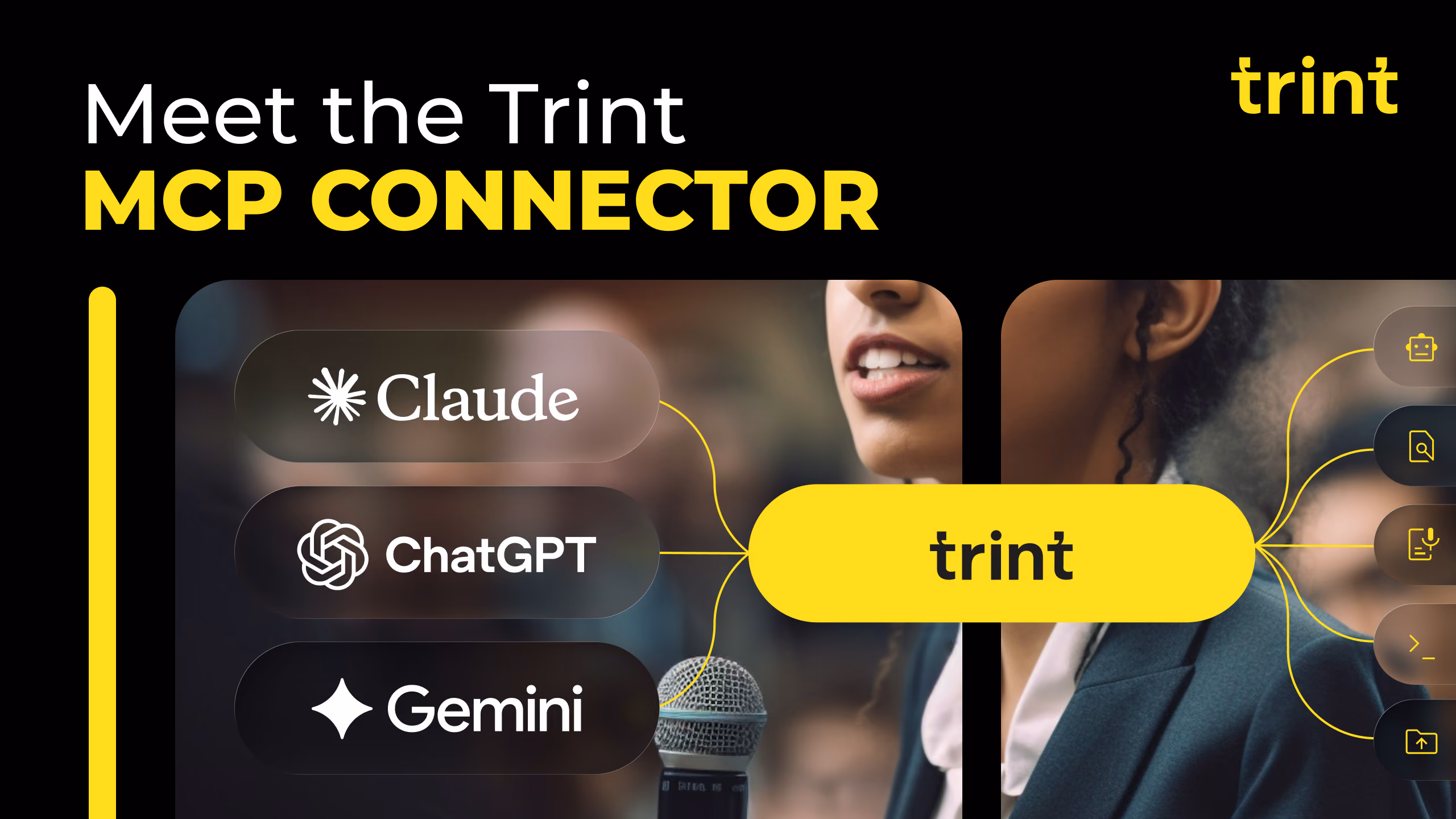 Our new Trint MCP Connector has launched and is here to integrate the tools you already use in your day-to-day. Learn all about what it is, what it does and how it can impact your processes.