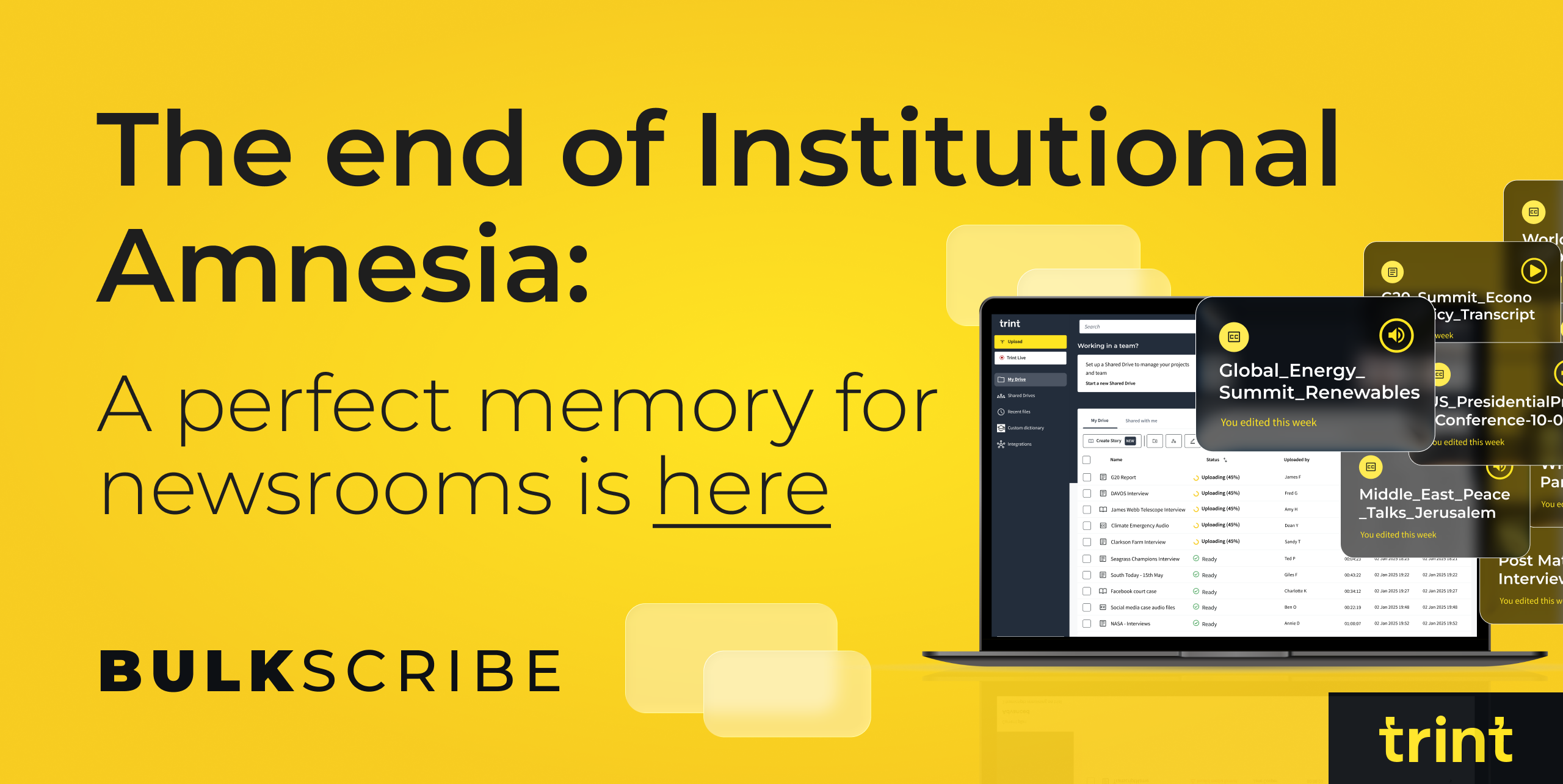 The End of Institutional Amnesia: A Perfect Memory For Newsrooms is Here